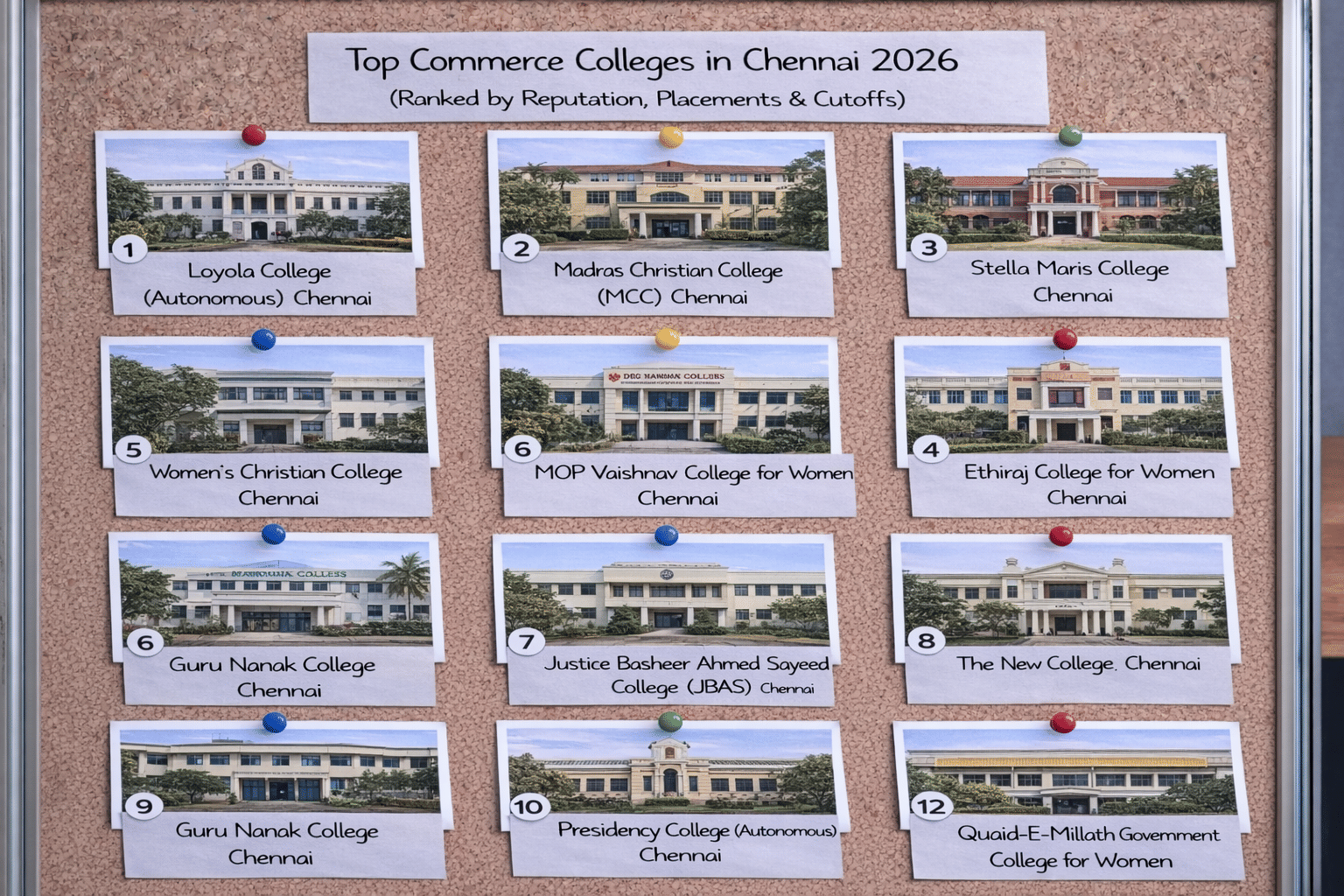 Top Commerce / Banking Colleges in Chennai