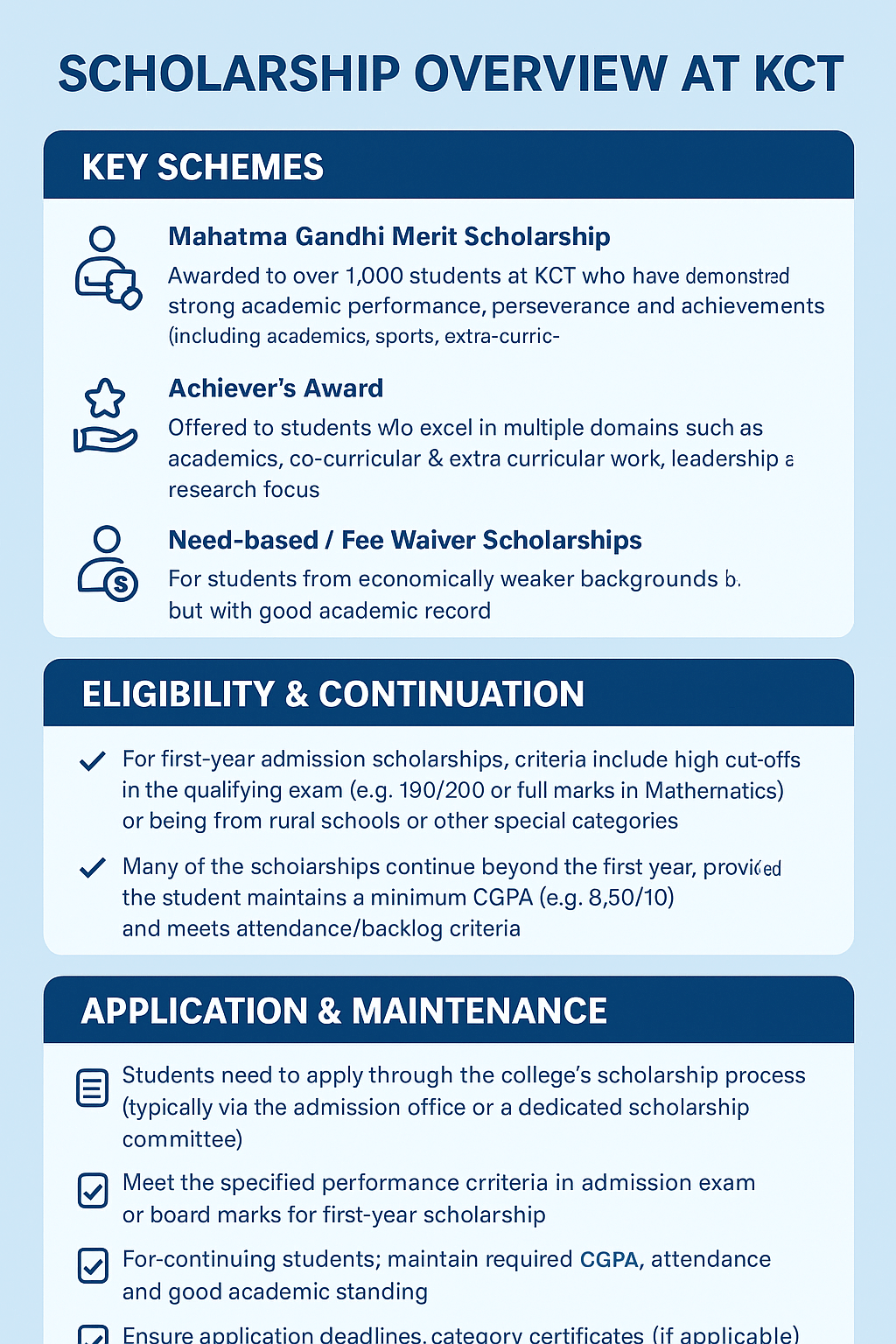 KCT Coimbatore Scholarship 2026