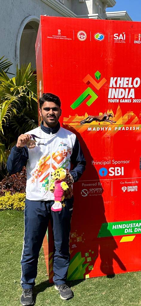 A VGU student won a bronze medal in Khelo India.