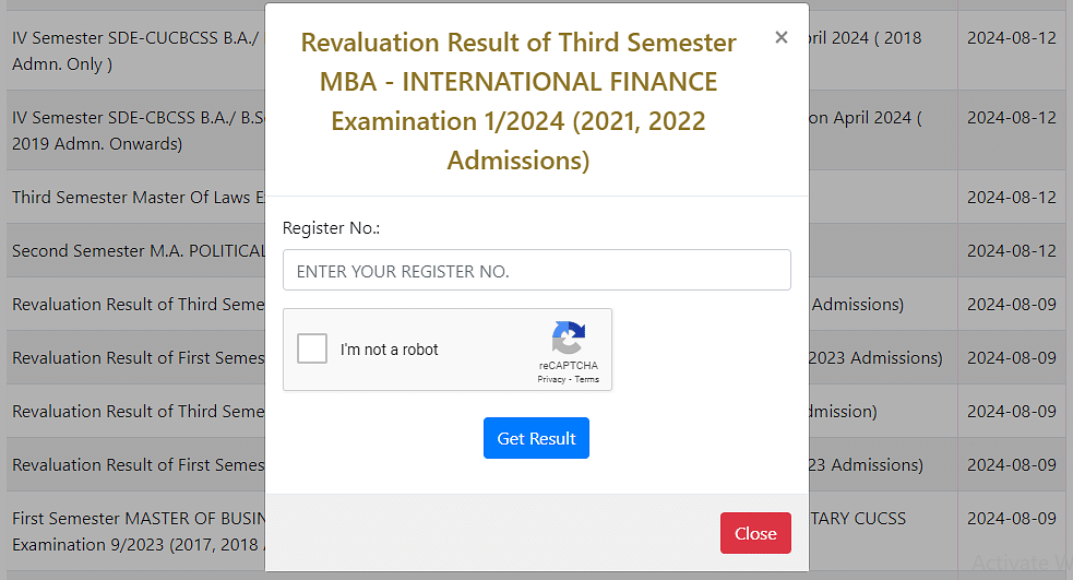 Calicut University Revaluation Process of Answer Book 2024