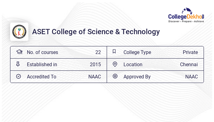 ASET College of Science & Technology - Admission 2024, Fees, Courses ...