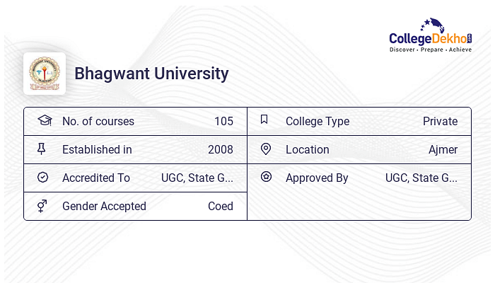 Bhagwant University Ajmer Admission 2024 Dates Form Online