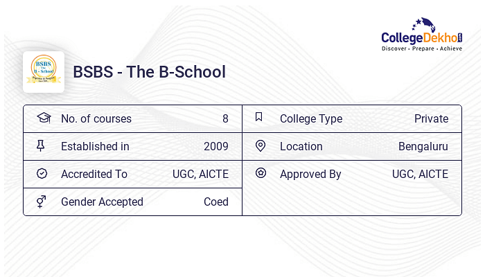 BSBS - The B-School Fees Structure & Courses List 2024-25