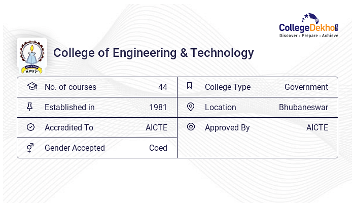 B.Tech In Electrical Engineering At CET Bhubaneswar 2024 : Fees ...