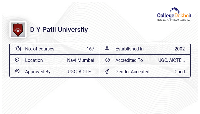 D Y Patil University Fees Structure Courses List 2024 25