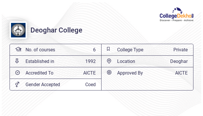 Deoghar College - Admission 2024, Fees, Courses, Placement, Ranking