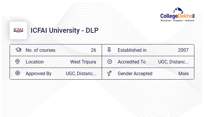 ICFAI University DLP Fees Structure Courses List 2024 25 ICFAI University DLP Fees Structure Courses List 2024 25