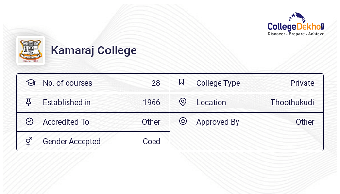 Kamaraj College Fees Structure & Courses List 2024-25