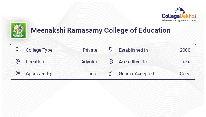 Meenakshi Ramasamy College of Education Fees Structure Courses List Meenakshi Ramasamy College of Education Fees Structure Courses List