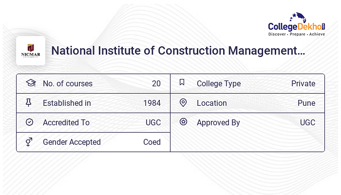 NICMAR University Pune Fees Structure Courses List 2024 25 NICMAR University Pune Fees Structure Courses List 2024 25
