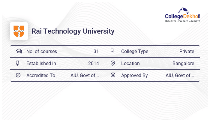 Rai Technology University Fees Structure & Courses List 2024-25