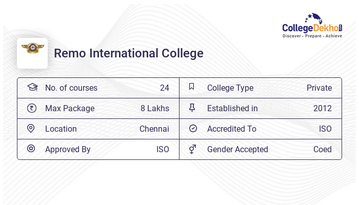  Remo International College - Admission 2024, Fees, Courses, Placement Illustration 