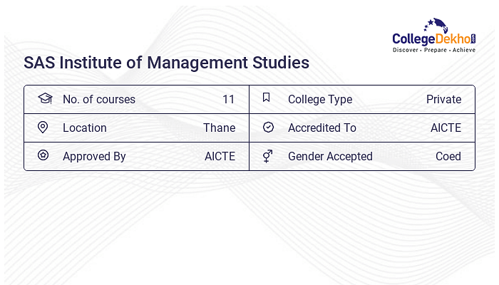 SAS Institute Of Management Studies - Admission 2024, Fees, Courses ...