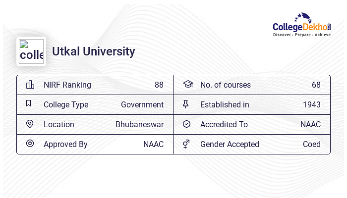 Utkal University Courses and Fees Structure 2023 24