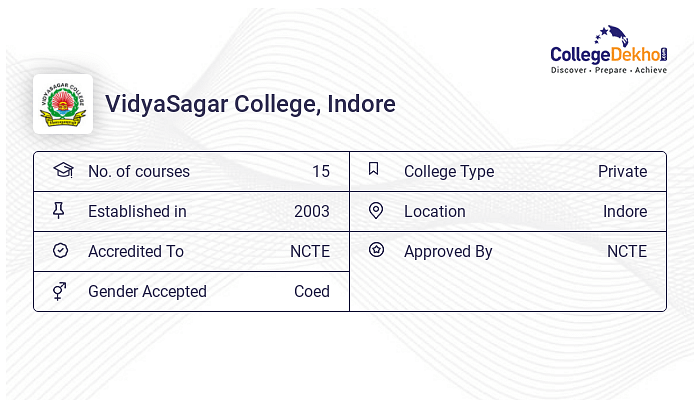 VidyaSagar College (VC) Indore Fees Structure Courses List 2024 25 VidyaSagar College (VC) Indore Fees Structure Courses List 2024 25