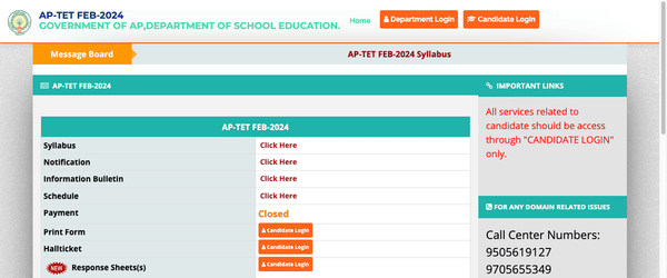 AP TET Results 2024 Download Link to be activated at aptet.apcfss.in ...