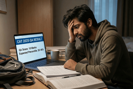 10 Marks in CAT QA 2025 means how much percentile expected