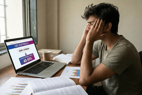 10 Marks in CAT VARC 2025 means how much percentile expected