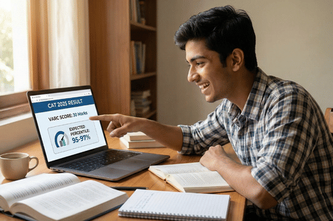 30 Marks in CAT VARC 2025 means how much percentile expected | CollegeDekho