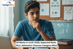 50 Marks in CLAT 2026; Expected Rank, NLU, Admission Chances Category-Wise
