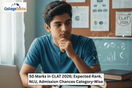 50 Marks in CLAT 2026; Expected Rank, NLU, Admission Chances Category-Wise