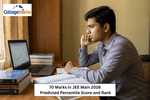 70 Marks in JEE Main 2026 Predicted Percentile Score and Rank