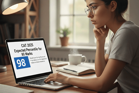 80 Marks in CAT 2025 means how much percentile expected? | CollegeDekho