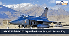 AFCAT 12th Feb 2022 Question Paper Analysis(Available), Answer Key