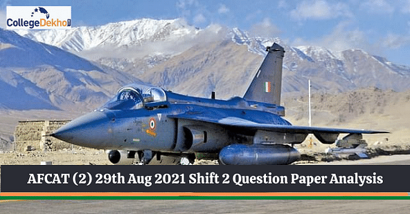 AFCAT (2) 29th Aug 2021 Shift 2 Question Paper Analysis
