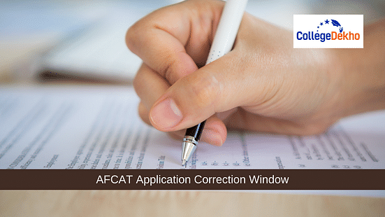 AFCAT Application Correction Window