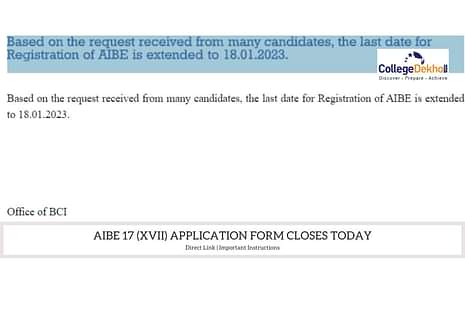 AIBE 2023 Application Form Last Date