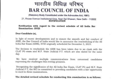 AIBE (18) 2023 Exam Postponed for the Third Time