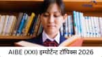 AIBE (XXI) इम्पोर्टेन्ट टॉपिक्स 2026 (AIBE XXI Important Topics 2026 In Hindi)