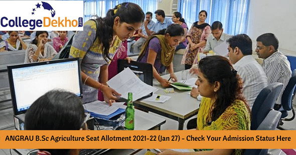 ANGRAU B.Sc Agriculture Seat Allotment 2021-22 (Jan 27) - Check Your Admission Status Here