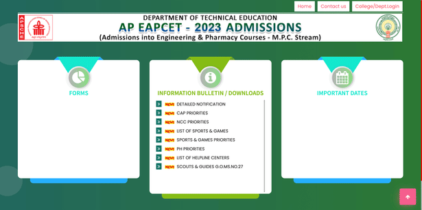 AP EAMCET Counselling Dates 2023