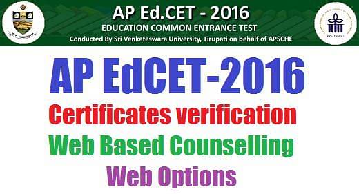 AP EDCET – 2016 Admission Counselling from July 27, 2016