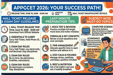 APPGCET 2026 Hall Ticket LIVE
