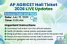 AP AGRICET Hall Ticket 2026 LIVE Updates: Release Date and Time; Important Instructions