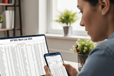 AP DSC Merit List 2025 Released: Steps to download