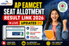 AP EAMCET Seat Allotment Result Link 2026 (OUT) LIVE Updates: Phase 1 College Wise Allotment; Seat Acceptance Process