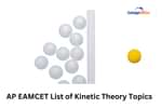 AP EAMCET List of Kinetic Theory Topics 2025