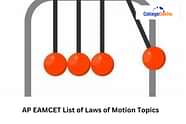 AP EAMCET List of Laws of Motion Topics 2025