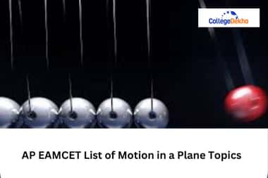 AP EAMCET List of Motion in a Plane Topics 2025