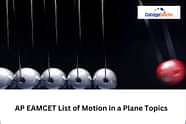 AP EAMCET List of Motion in a Plane Topics 2025