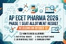 AP ECET Pharma 2026 Phase 1 Seat Allotment Result Releasing on October 12