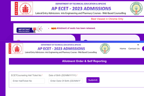 AP ECET Seat Allotment 2023 Live Updates