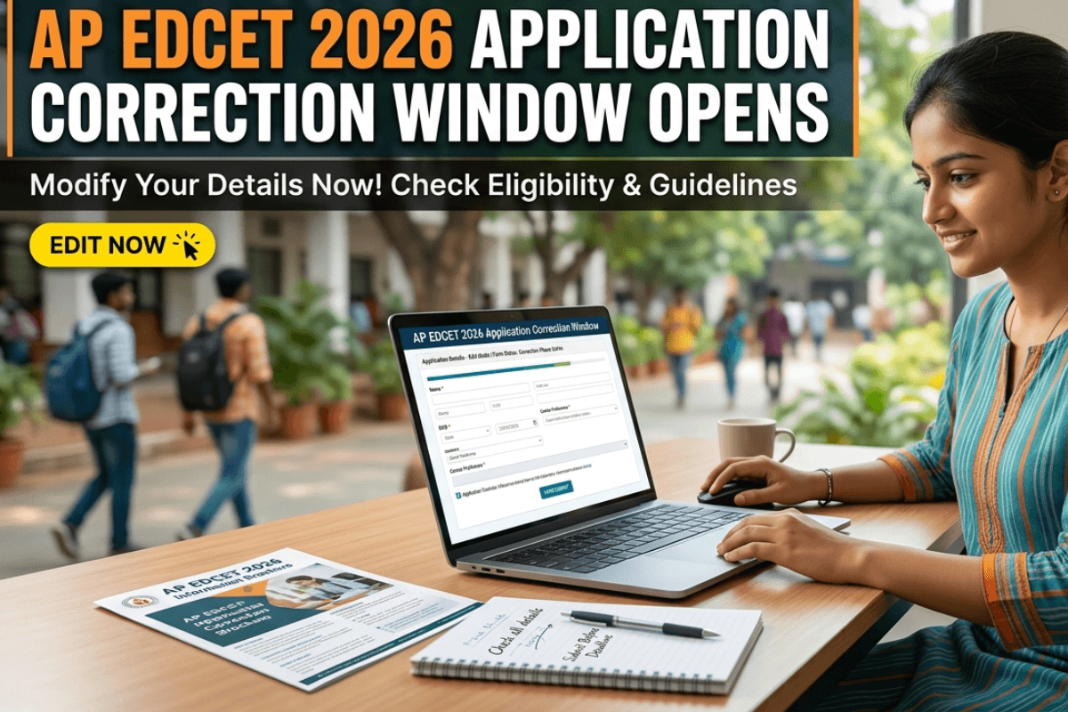 AP EDCET 2026 Application Correction Window Opens: Edit Your Form at cets.apsche.ap.gov.in
