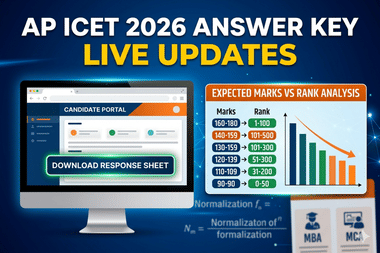 AP ICET 2026 Answer Key LIVE Updates: Response Sheet Link; Marks vs Rank Analysis