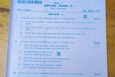 AP Inter 2nd Year English Answer Key 2026 (OUT) LIVE Updates: Students find paper Easy; Solved Question Paper