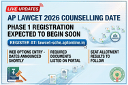 AP LAWCET 2026 Phase 1 Counselling LIVE Updates: APSCHE to Open Registration Shorty at lawcet-sche.aptonline.in